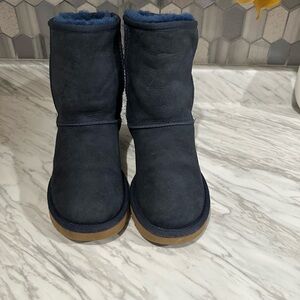 Navy Blue Shearling Boots UGG